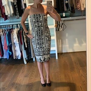 Express White and Black Dress